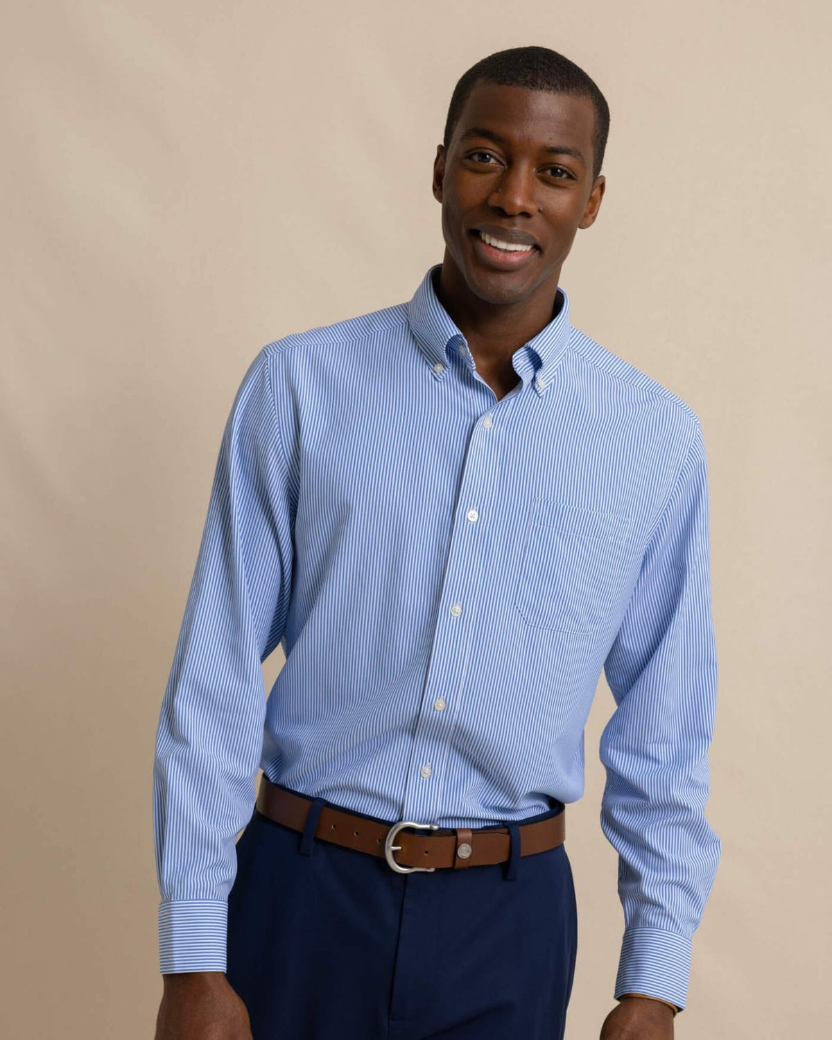 Bengal Stripe brrr°® Intercoastal Sport Shirt | Southern Tide Men