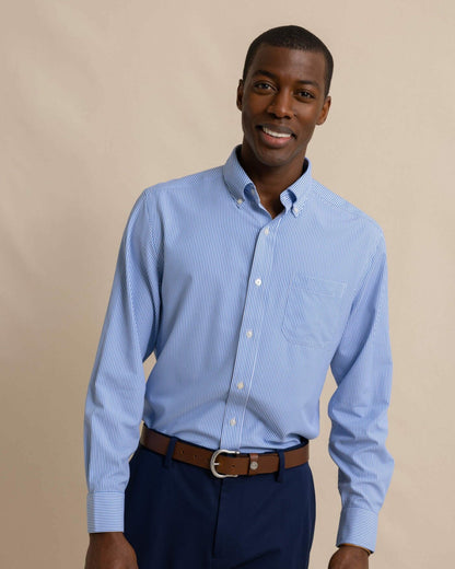 Bengal Stripe brrr°® Intercoastal Sport Shirt | Southern Tide Men