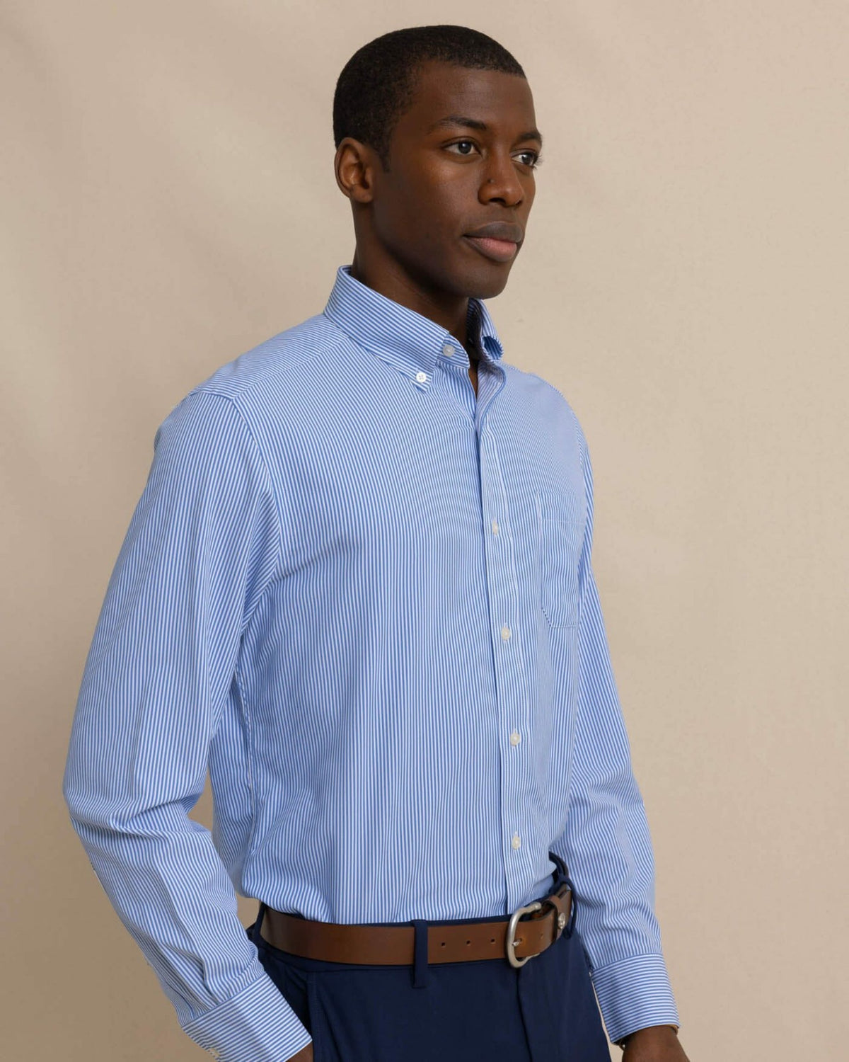 Bengal Stripe brrr°® Intercoastal Sport Shirt | Southern Tide Men
