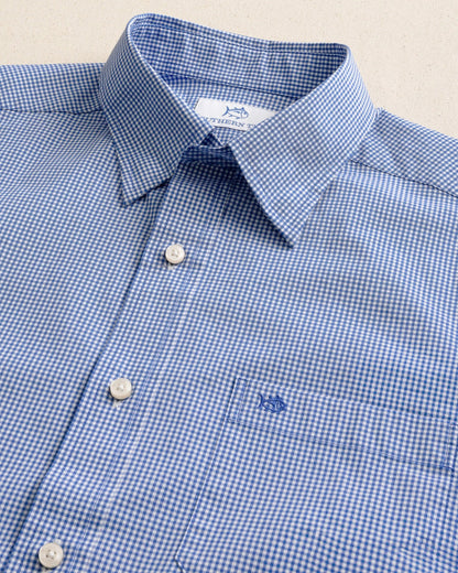 Charleston Parkwood Micro-Gingham Sport Shirt | Southern Tide Men