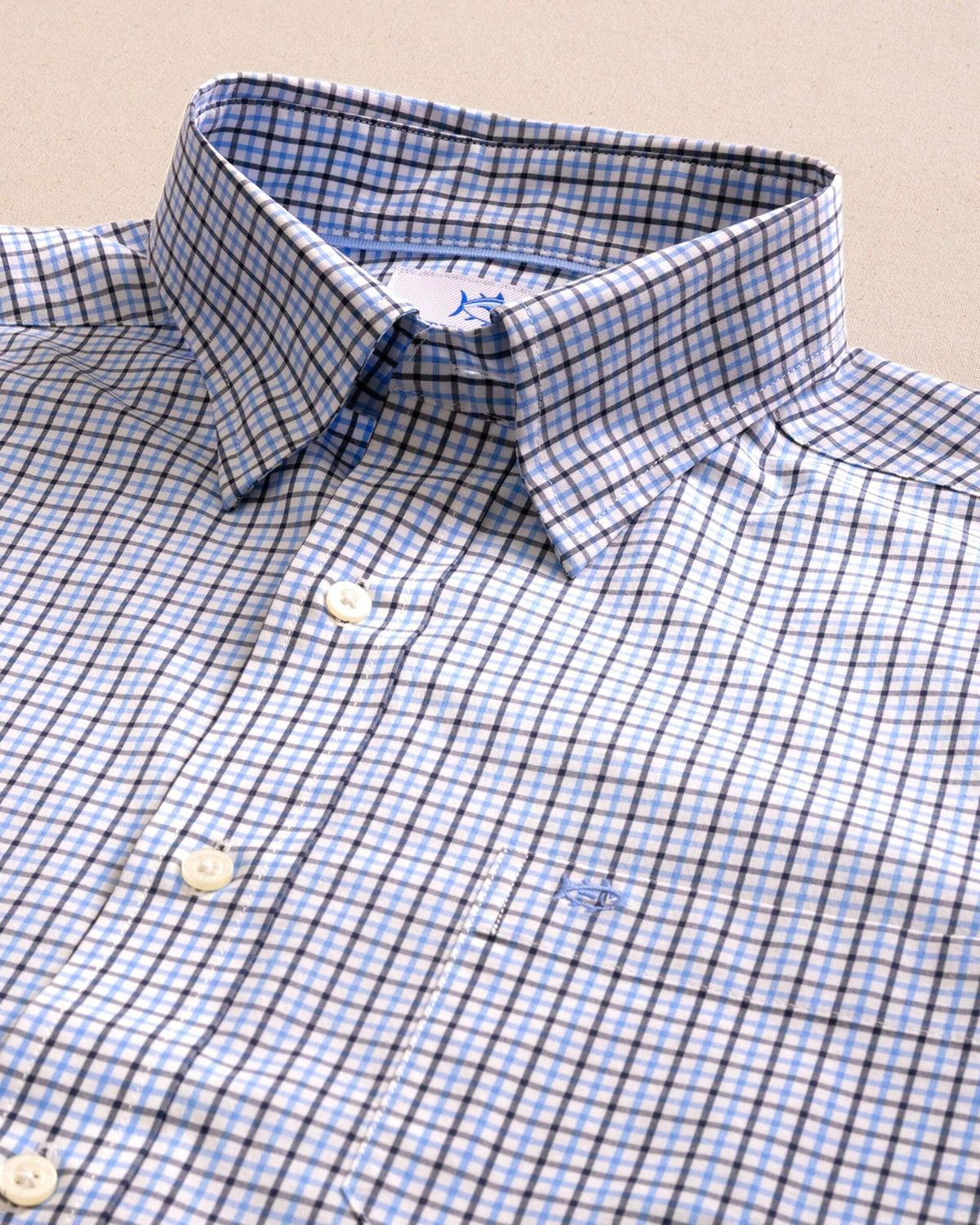 Charleston Summerton Plaid Sport Shirt - Blue | Southern Tide Men