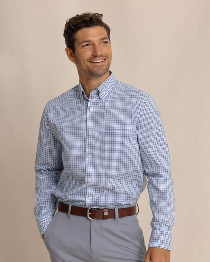 Charleston Summerton Plaid Sport Shirt - Blue | Southern Tide Men
