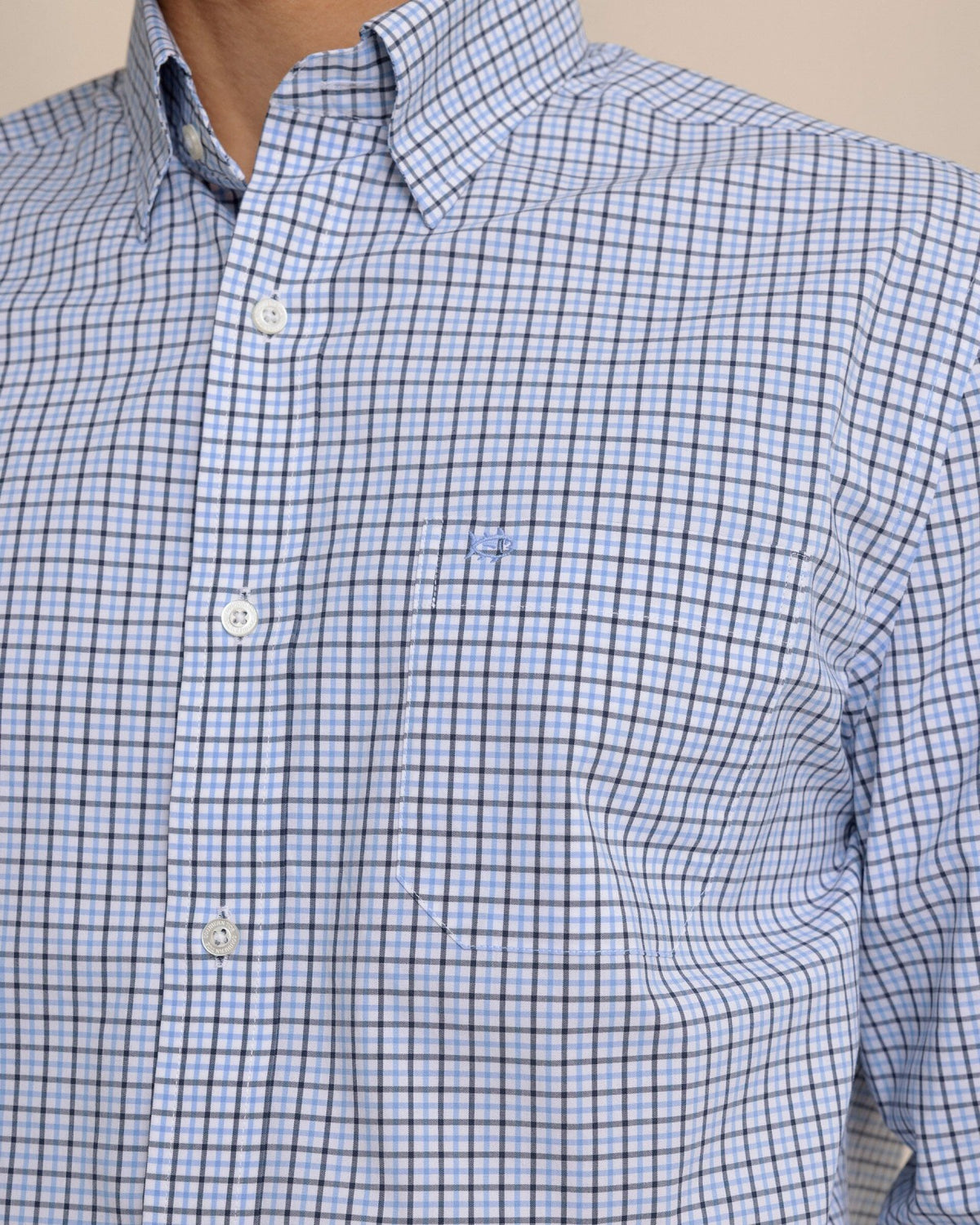 Charleston Summerton Plaid Sport Shirt - Blue | Southern Tide Men