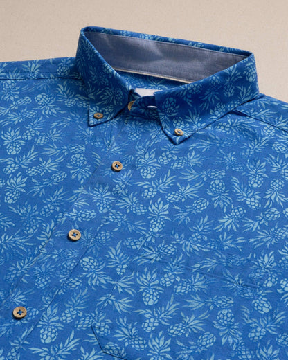 Pineapple Parade Short Sleeve Sport Shirt | Southern Tide Men|Sale