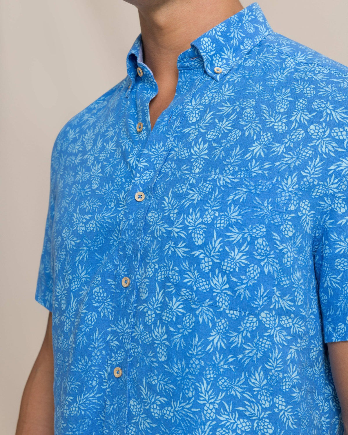 Pineapple Parade Short Sleeve Sport Shirt | Southern Tide Men|Sale