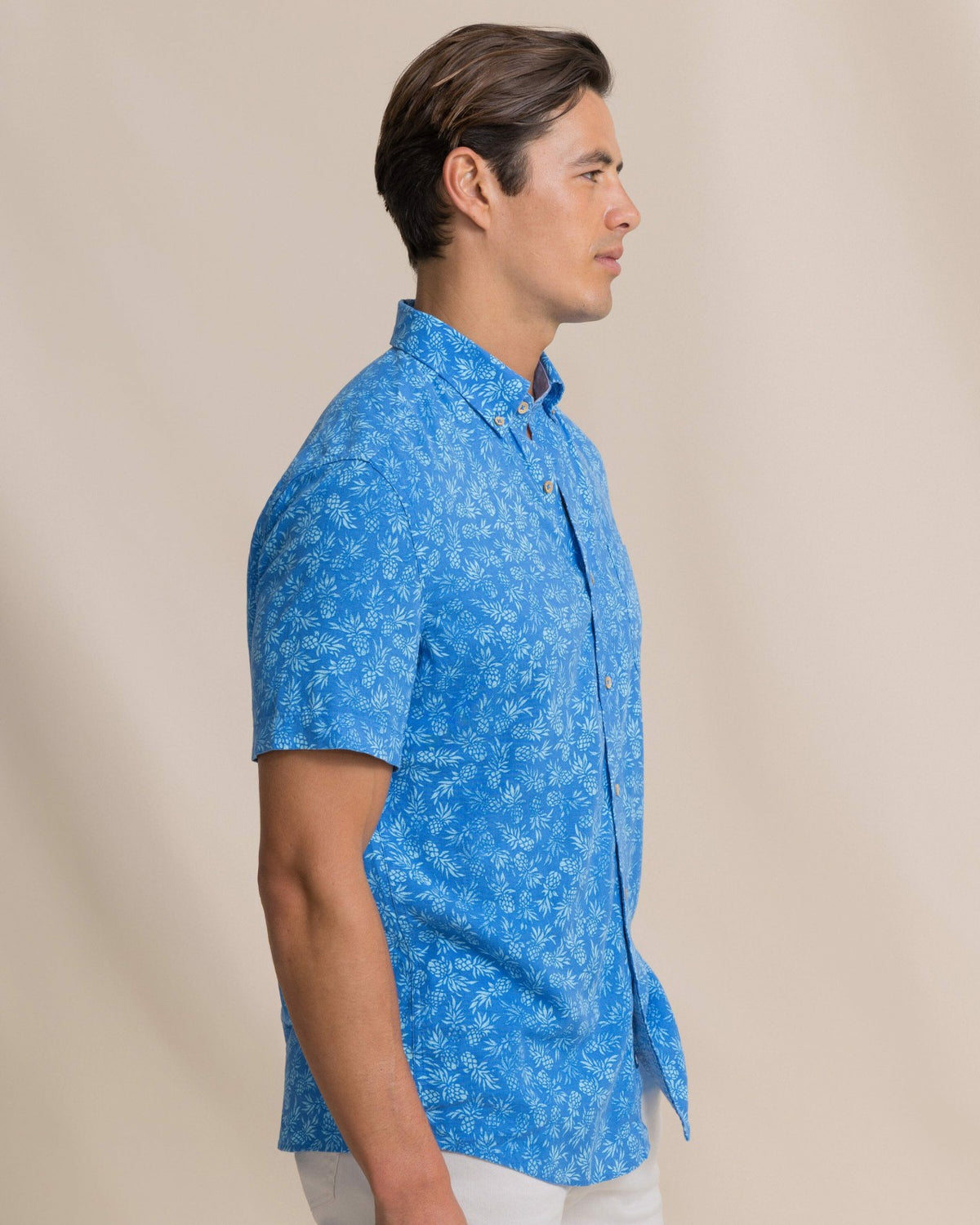 Pineapple Parade Short Sleeve Sport Shirt | Southern Tide Men|Sale