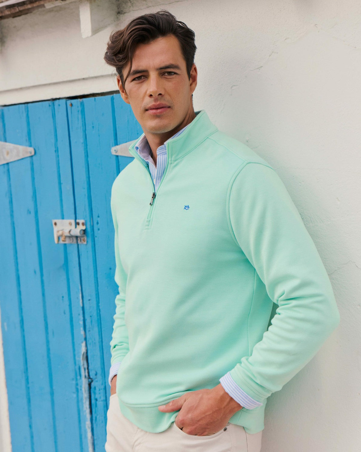 Sandy Cove Pique Quarter Zip | Southern Tide Men