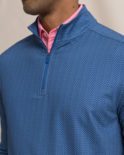 Cruiser Raise The Par Printed Quarter Zip | Southern Tide Men