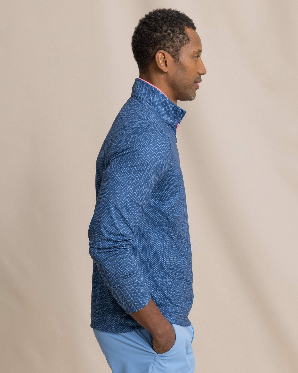 Cruiser Raise The Par Printed Quarter Zip | Southern Tide Men