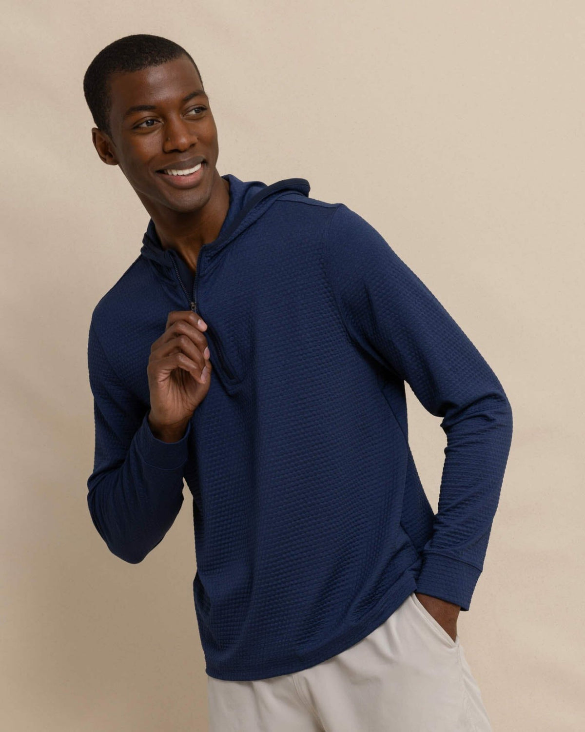Scuttle Performance Quarter Zip Hoodie | Southern Tide Men