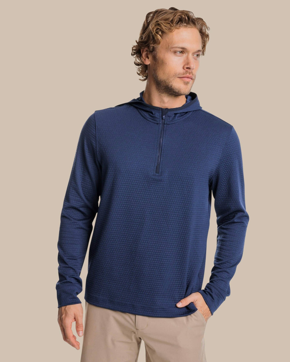 Scuttle Performance Quarter Zip Hoodie | Southern Tide Men