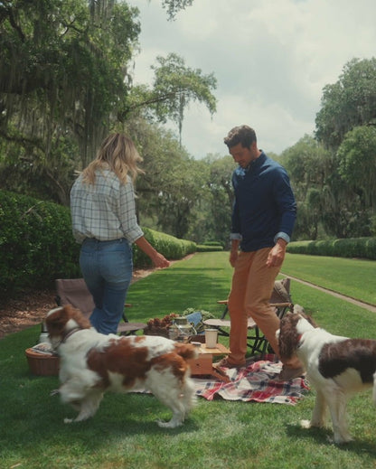Cruiser Heather Quarter Zip Pullover | Southern Tide Men