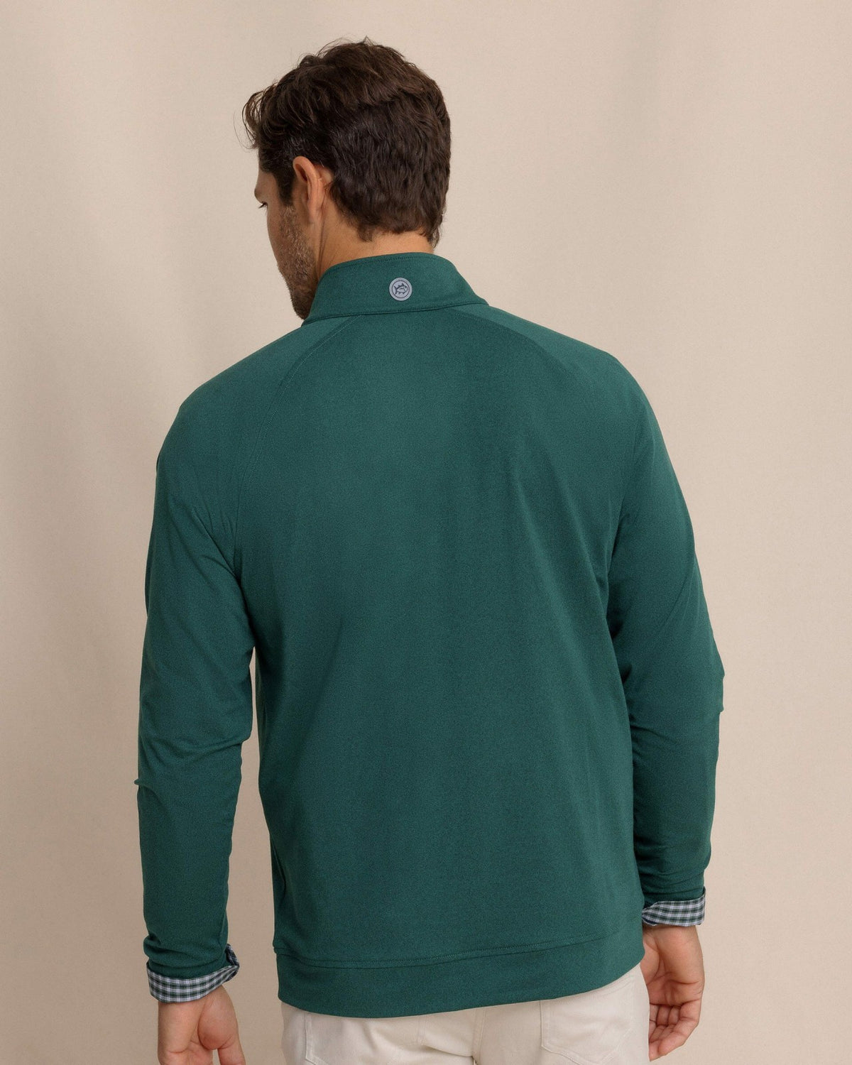 Cruiser Heather Quarter Zip Pullover - Green | Southern Tide Men