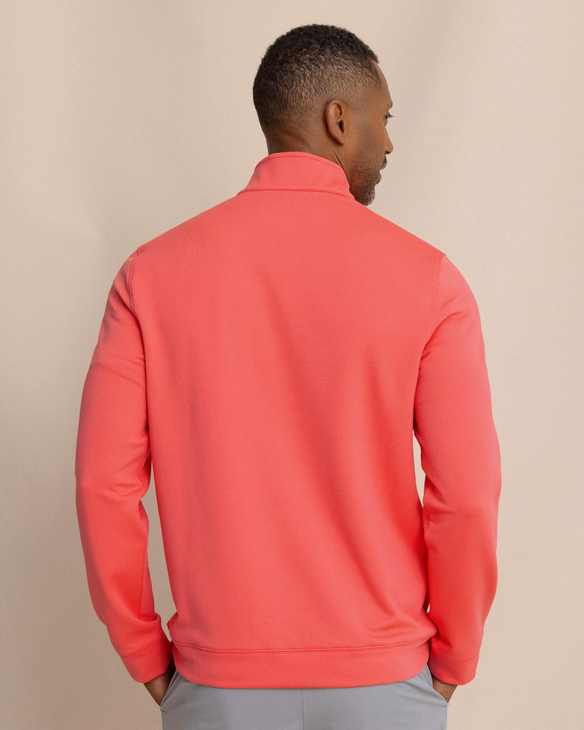 Schooner Quarter Zip - Sunkist Coral | Southern Tide Men|Sale