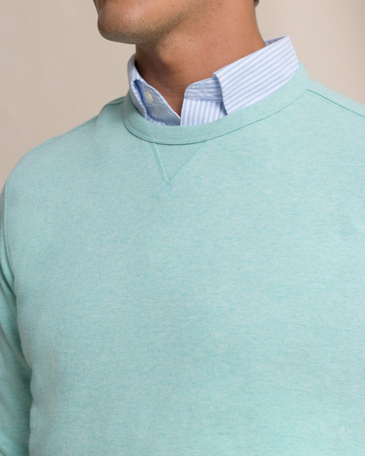 Upper Deck Heather Crew | Southern Tide Men|Sale