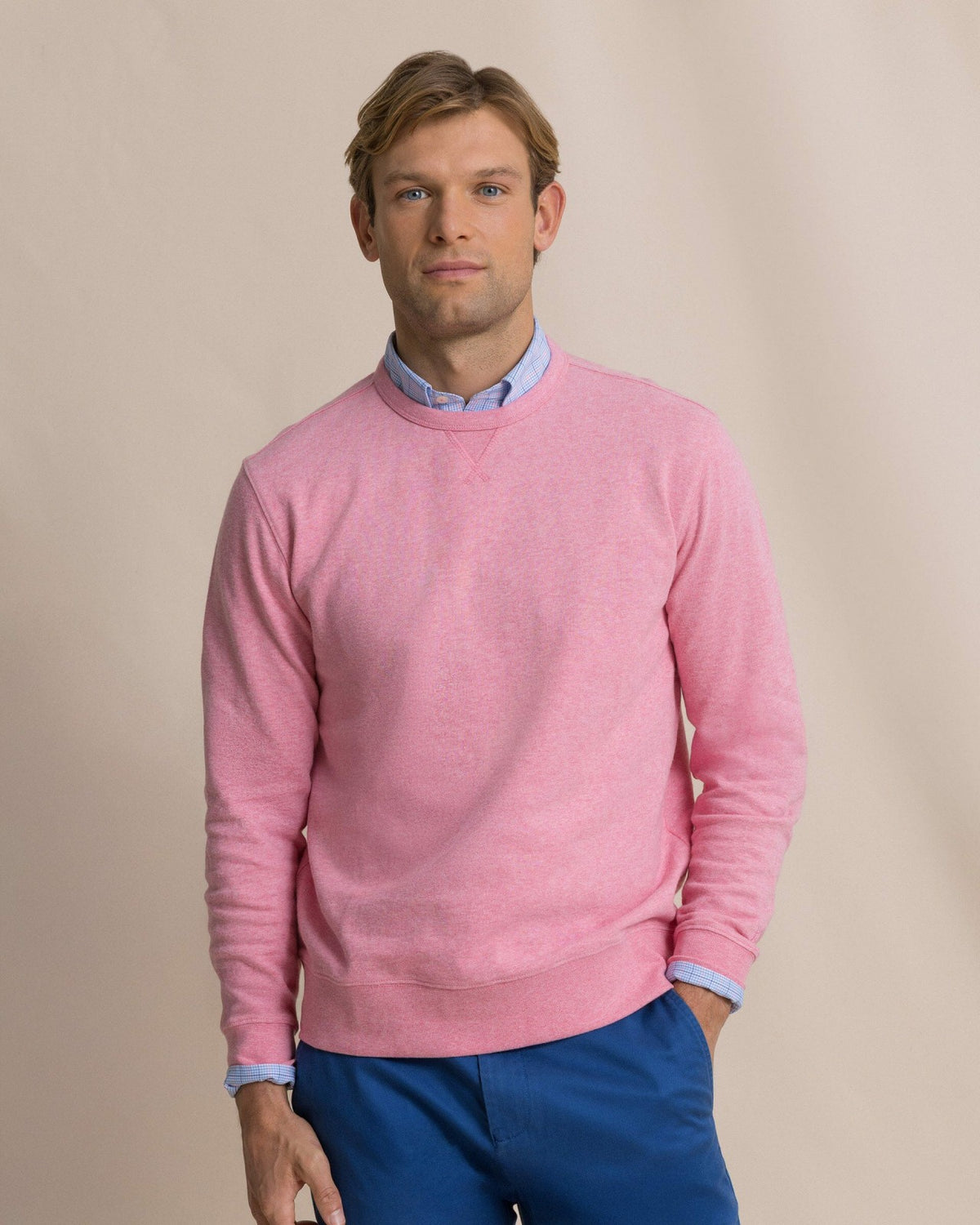 Upper Deck Heather Crew | Southern Tide Men|Sale