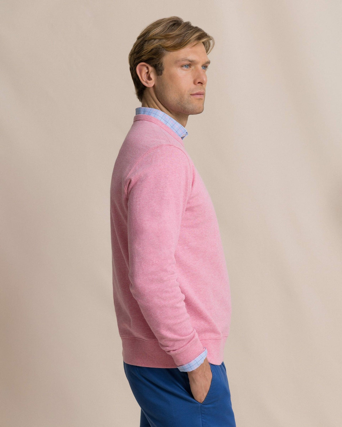 Upper Deck Heather Crew | Southern Tide Men|Sale