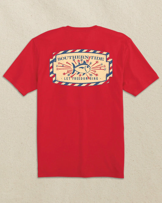 Vintage Firecracker Label Short Sleeve T-Shirt | Southern Tide Men