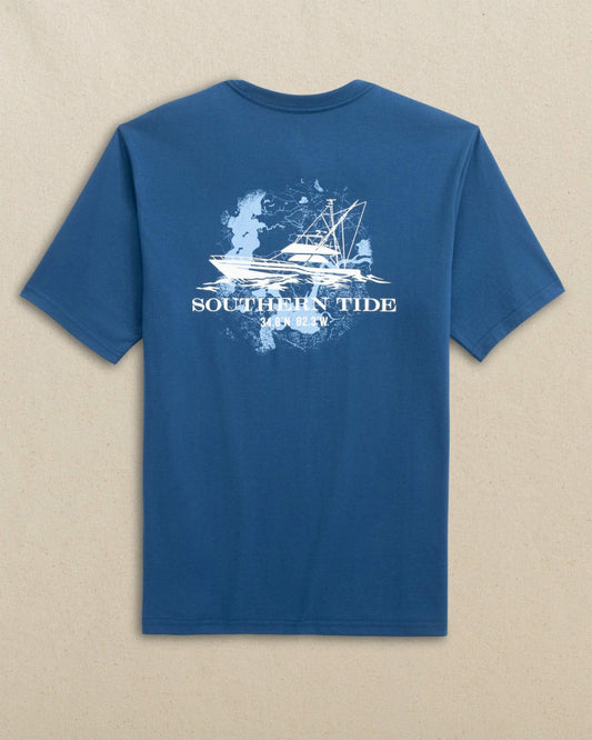 Fishing Boat Coordinates Short Sleeve T-Shirt | Southern Tide Men