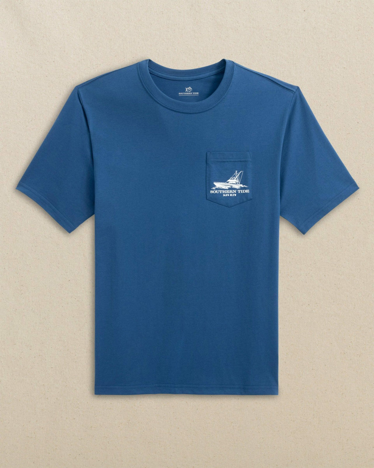 Fishing Boat Coordinates Short Sleeve T-Shirt | Southern Tide Men