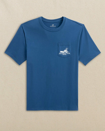 Fishing Boat Coordinates Short Sleeve T-Shirt | Southern Tide Men