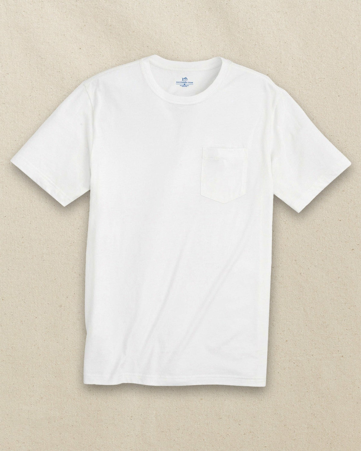 Classic White Short Sleeve Pocket T-Shirt | Southern Tide Men