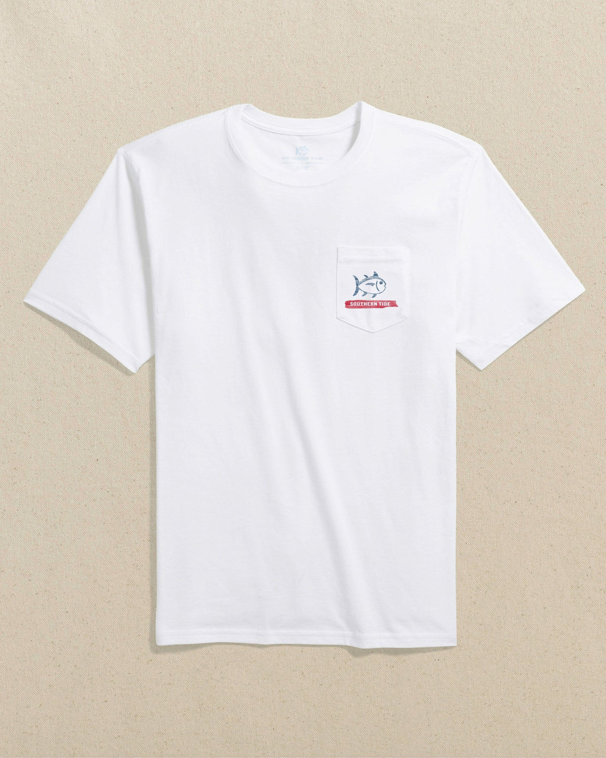 Americana Wooden Flag Short Sleeve T-Shirt | Southern Tide Men