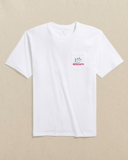 Americana Wooden Flag Short Sleeve T-Shirt | Southern Tide Men