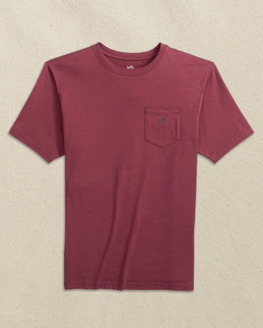 Embroidered Skipjack T-Shirt - Chianti & Black | Southern Tide Men
