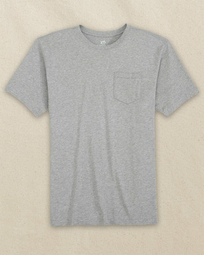 Heather Grey Classic Short Sleeve Pocket T-Shirt | Southern Tide Men