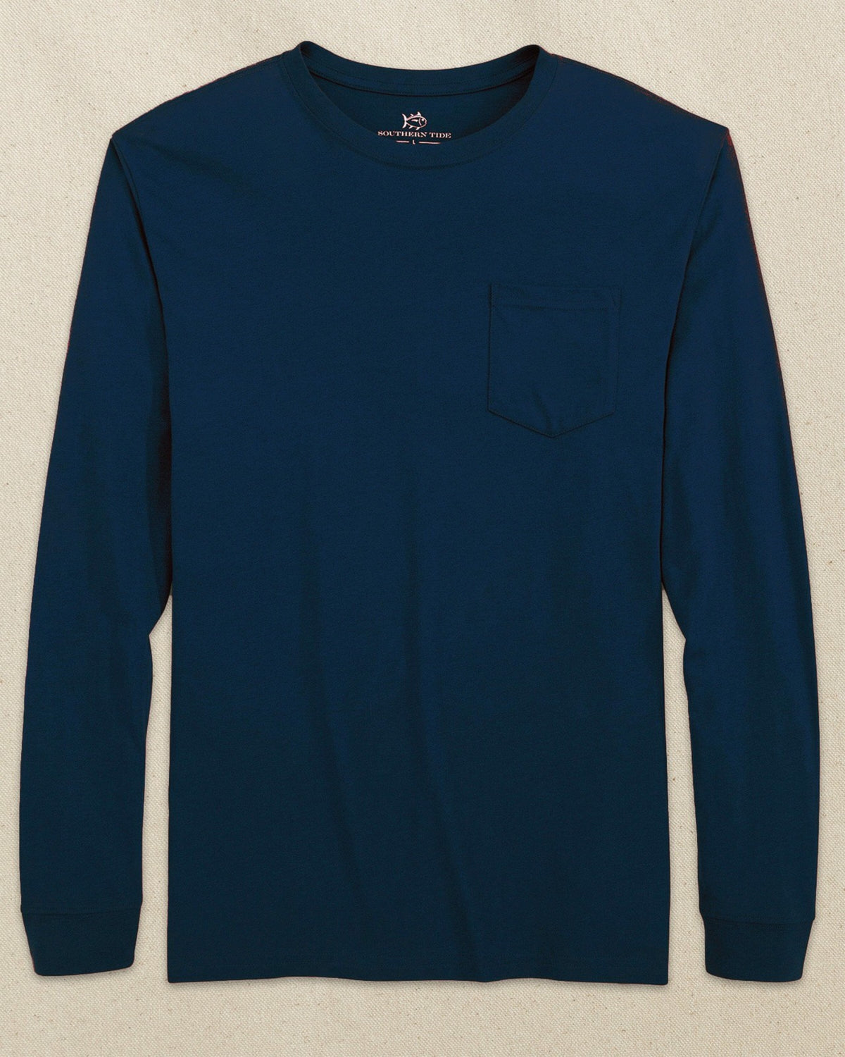 Navy Classic Long Sleeve Pocket T-Shirt | Southern Tide Men