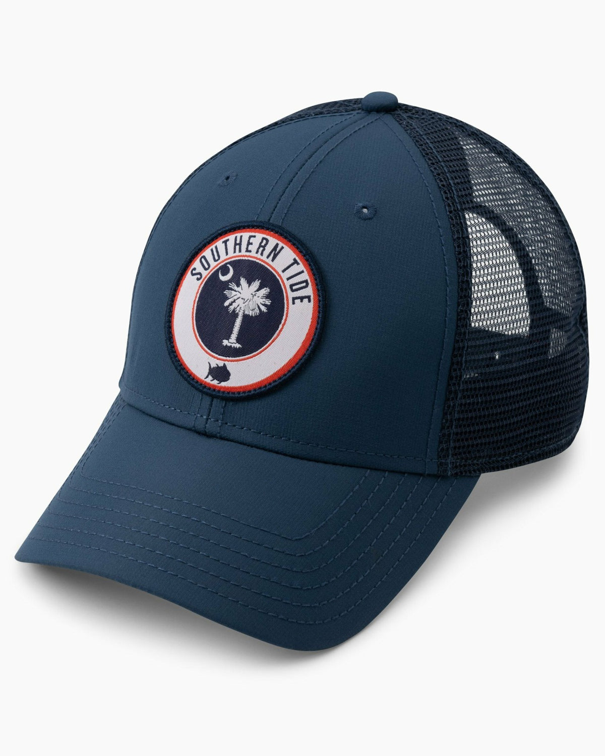 South Carolina Patch Performance Trucker Hat Hats | Southern Tide Men