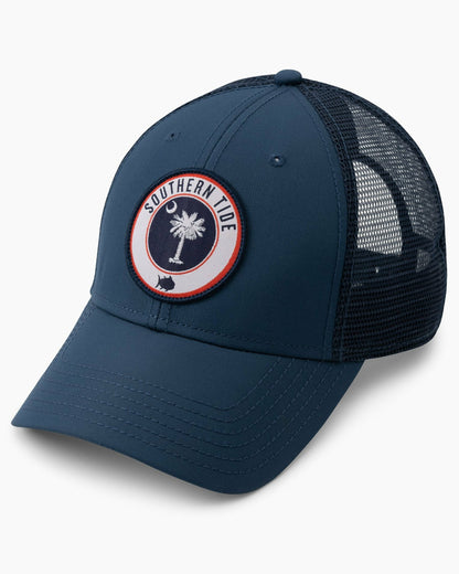 South Carolina Patch Performance Trucker Hat Hats | Southern Tide Men