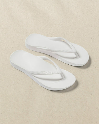 Archies Classic White Arch Support Flip Flop | Southern Tide Men|Women|Home