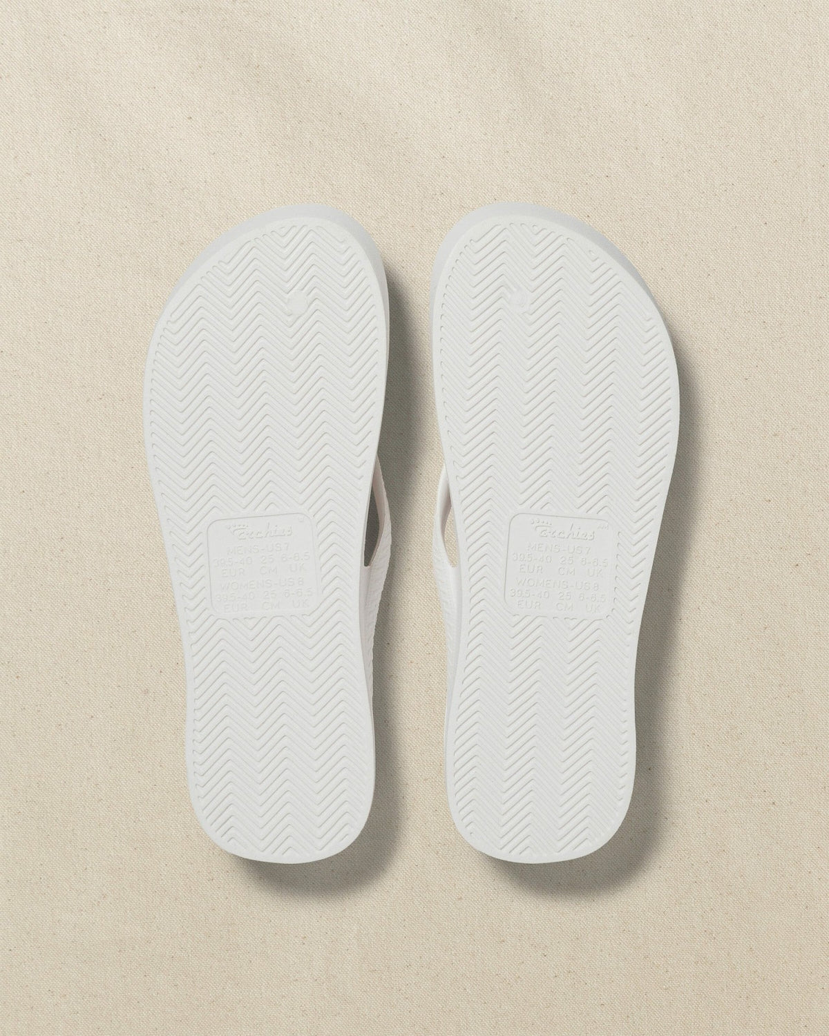 Archies Classic White Arch Support Flip Flop | Southern Tide Men|Women|Home