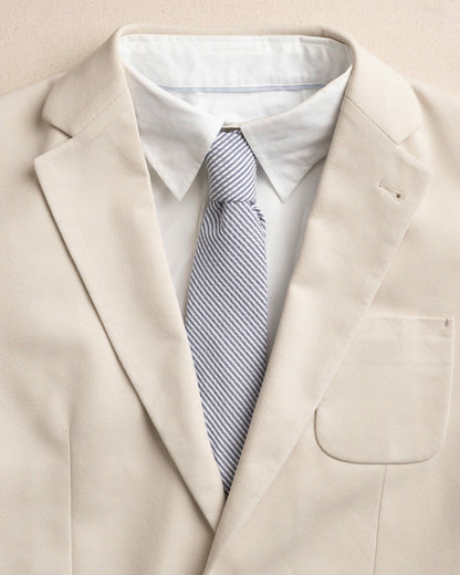 High Cotton Blue and White Seersucker Necktie | Southern Tide Men