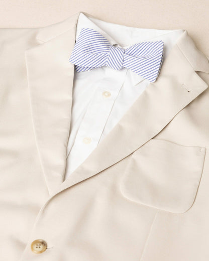 High Cotton Blue and White Seersucker Bow Tie | Southern Tide Men