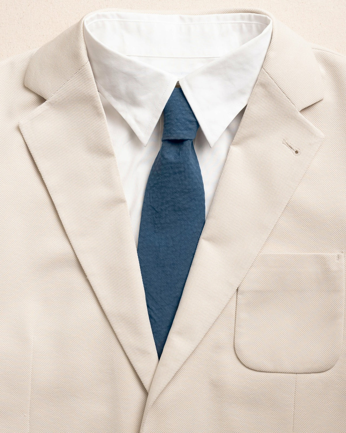 High Cotton Nautical Blue Seersucker Necktie | Southern Tide Men