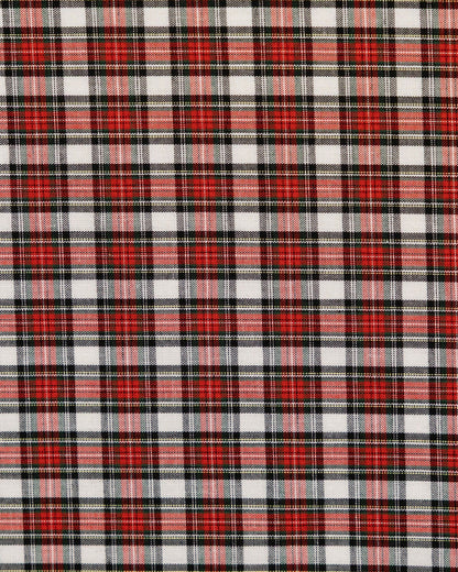 Peppermint Plaid Cotton Pocket Square | Southern Tide Men