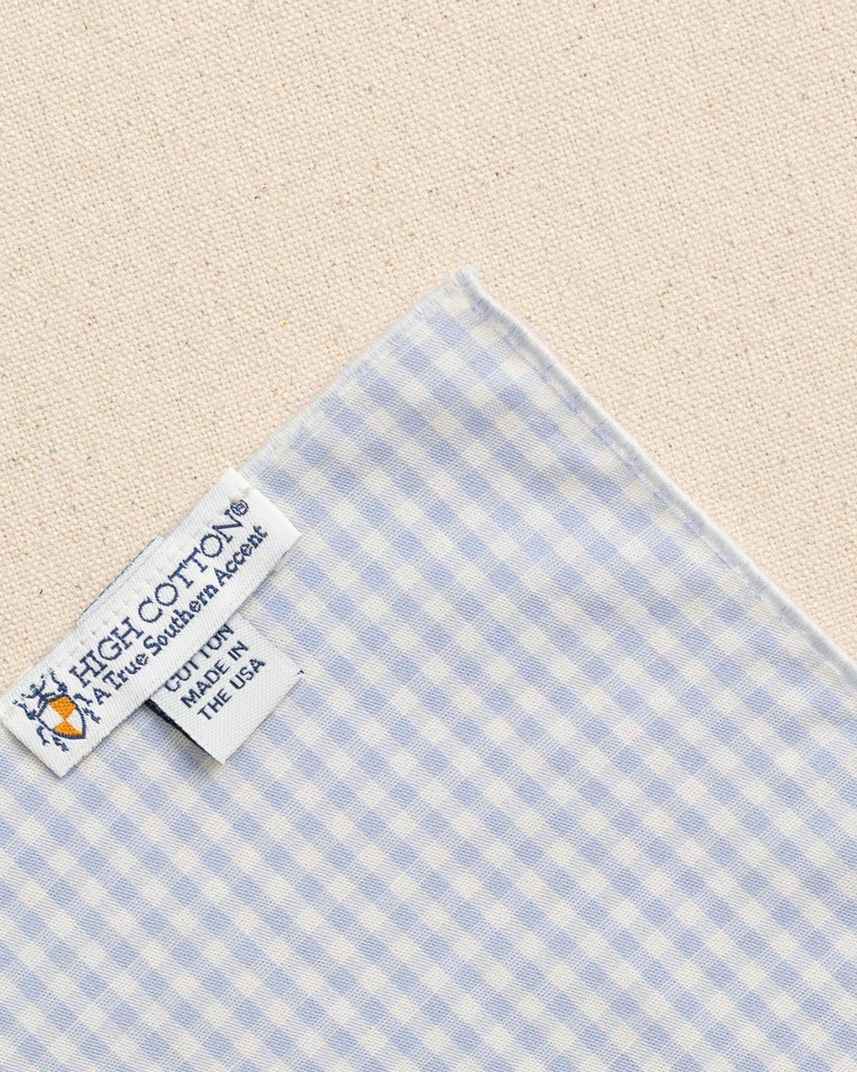 Blue Gingham Pocket Square | Southern Tide Men