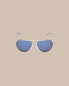 White Gold Frame with Arctic Blue Nylon Lens