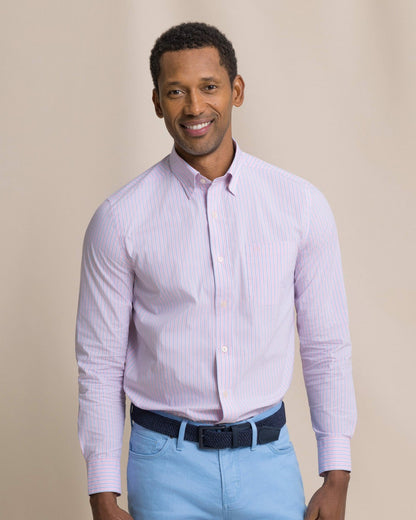 Amelia Island Stripe Charleston Sport Shirt | Southern Tide Men|Sale