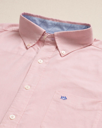 Charleston Oxford Solid Sport Shirt - Sea Pink | Southern Tide Men|Sale
