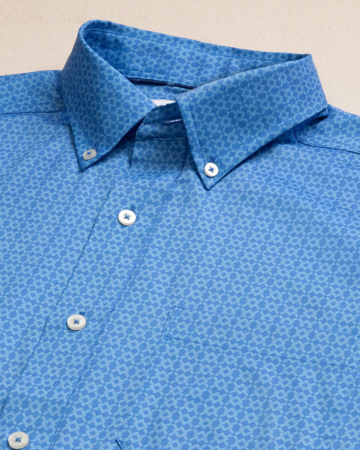Seaside Geo Short Sleeve Sport Shirt | Southern Tide Men|Sale