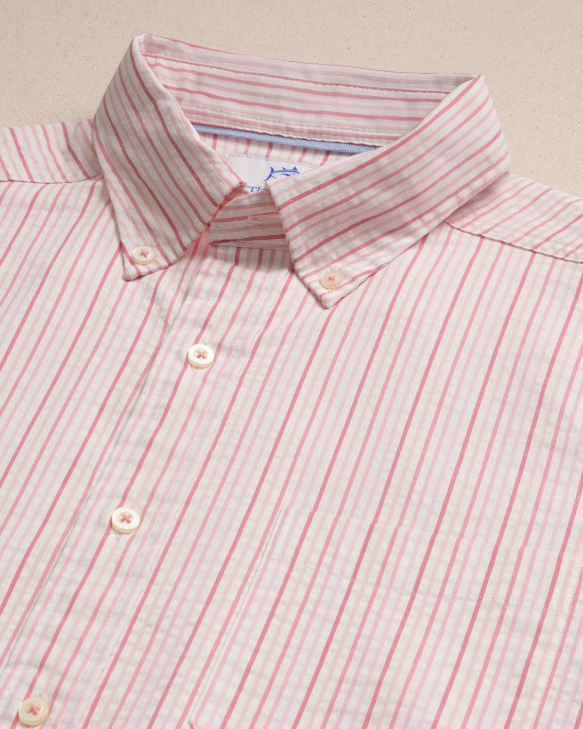 Marina Seersucker Short Sleeve Sport Shirt | Southern Tide Men|Sale
