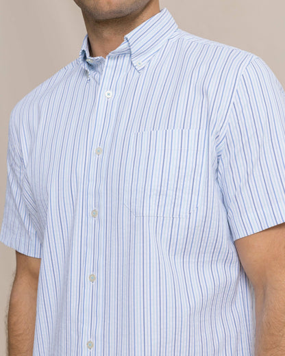 Marina Seersucker Short Sleeve Sport Shirt | Southern Tide Men|Sale