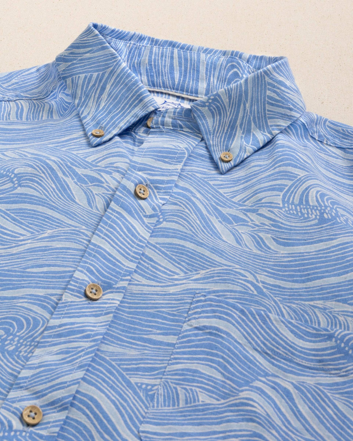Rolling Waves Short Sleeve Sport Shirt | Southern Tide Men|Sale