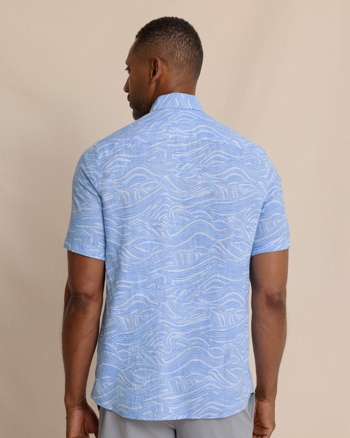 Rolling Waves Short Sleeve Sport Shirt | Southern Tide Men|Sale
