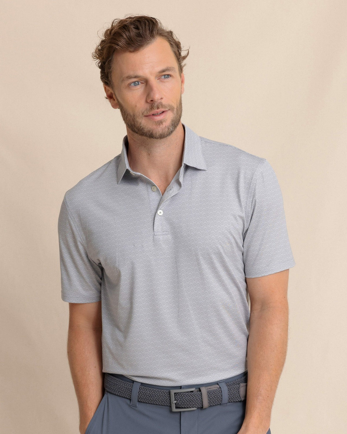 Driver ST Geo Printed Polo | Southern Tide Men|Sale