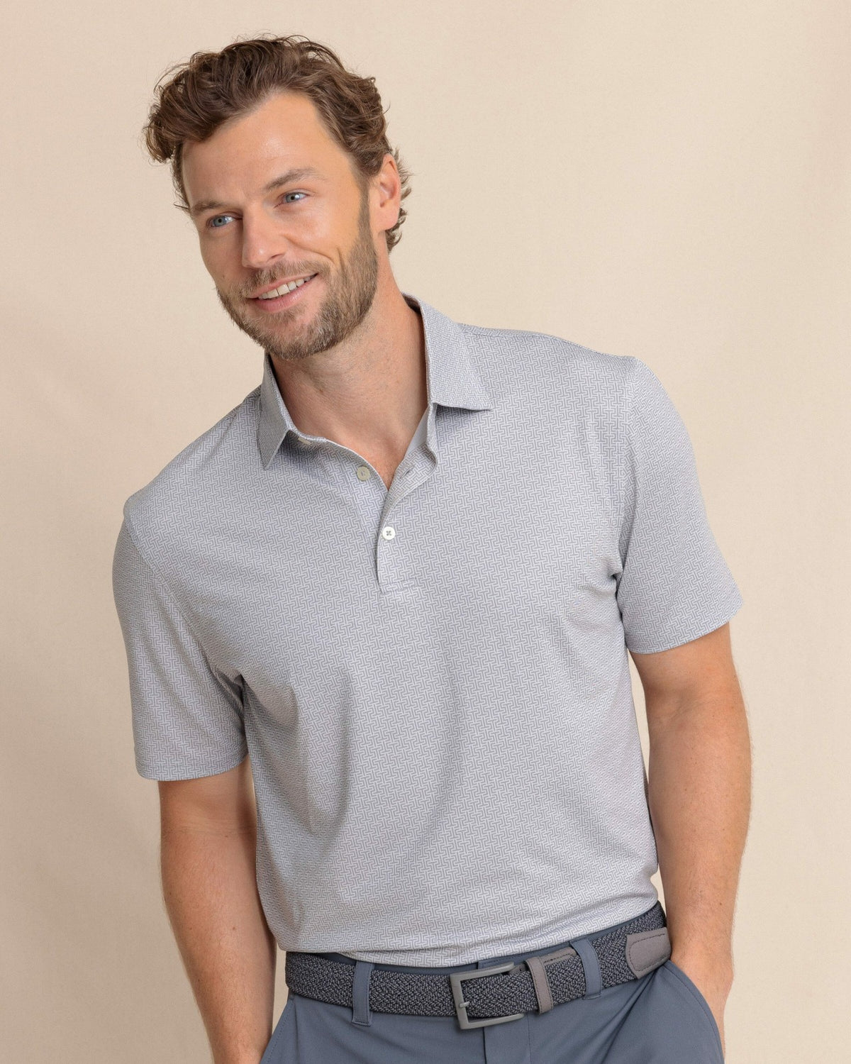 Driver ST Geo Printed Polo | Southern Tide Men|Sale